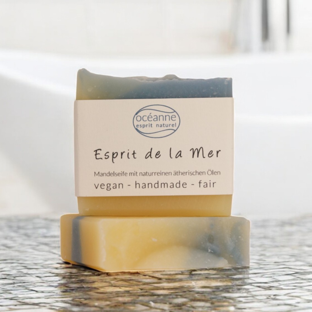 Naturseife Esprit de la Mer mit Zitronengras, Eukalyptus & Pfefferminz