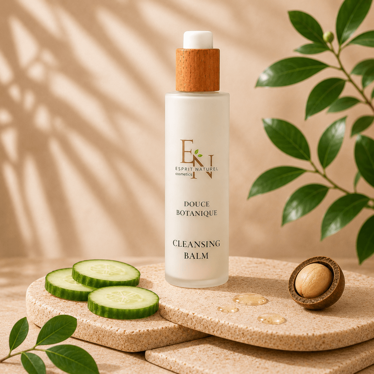 Esprit Naturel Cleansing Balm mit natürlichen Inhaltsstoffen und Gurkensamenöl– sanfter Reinigungsbalm für gepflegte und frische Haut