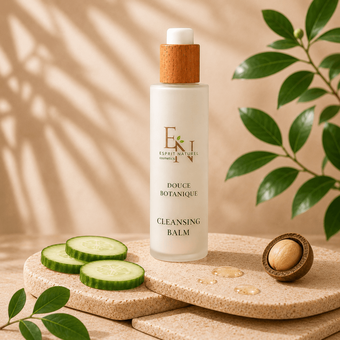 Esprit Naturel Cleansing Balm mit natürlichen Inhaltsstoffen und Gurkensamenöl– sanfter Reinigungsbalm für gepflegte und frische Haut