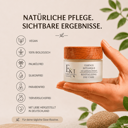 Esprit Naturel Revitalizing Day Care mit natürlichem Retinol – vegane und biologische Gesichtspflege für sichtbare Ergebnisse im 1:1 Produktbild